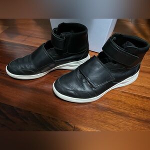 Under Armour Black Leather Charged Pivot Mid Vlcr Strap Ankle Boots Shoes 8